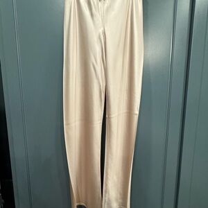 Cami NYC Satin Skinny Pants in Champagne